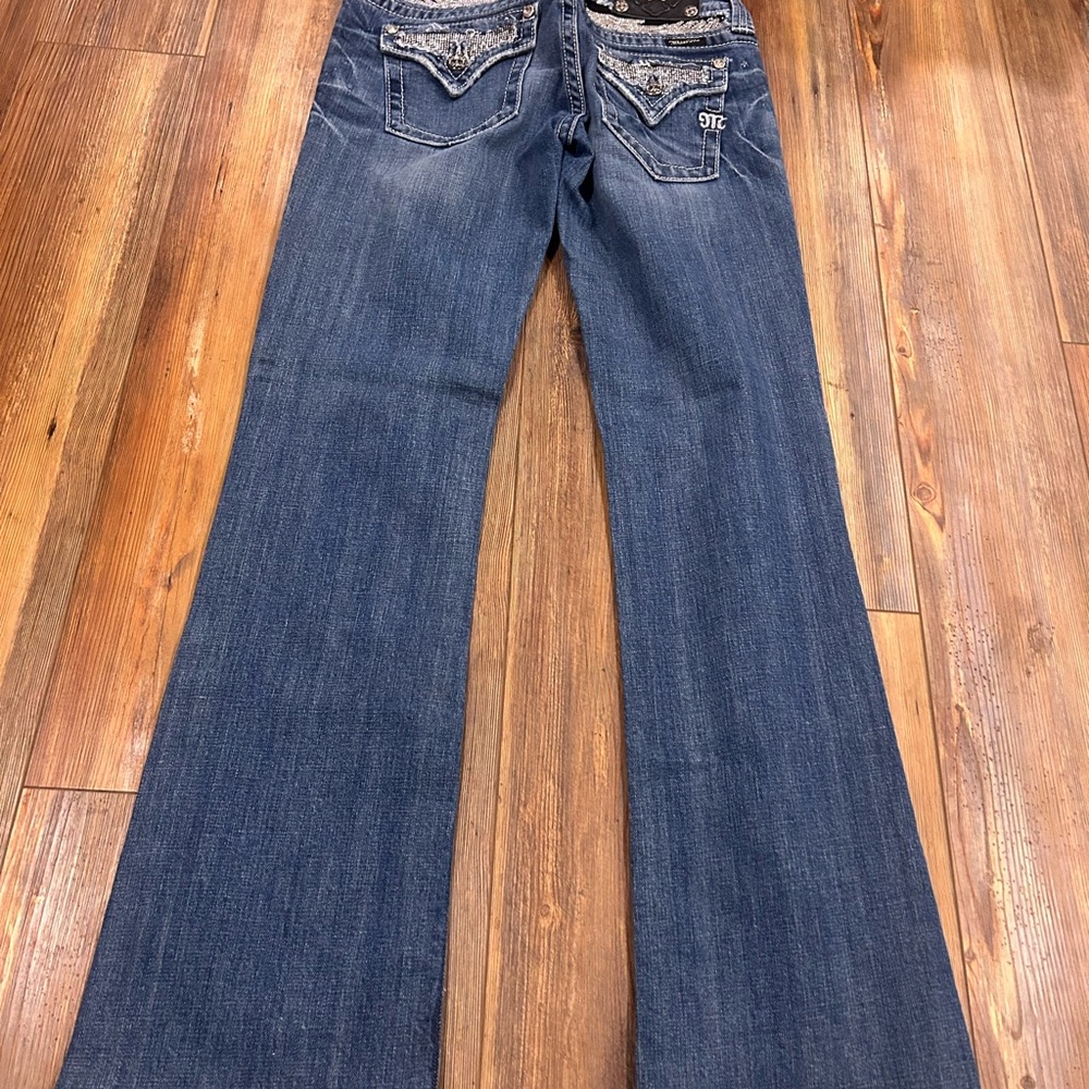 Miss Me JP5010BTA Boot Cut Jeans YTK Rhinestones 28
